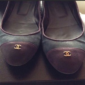Chanel Ballerina Logo Flats